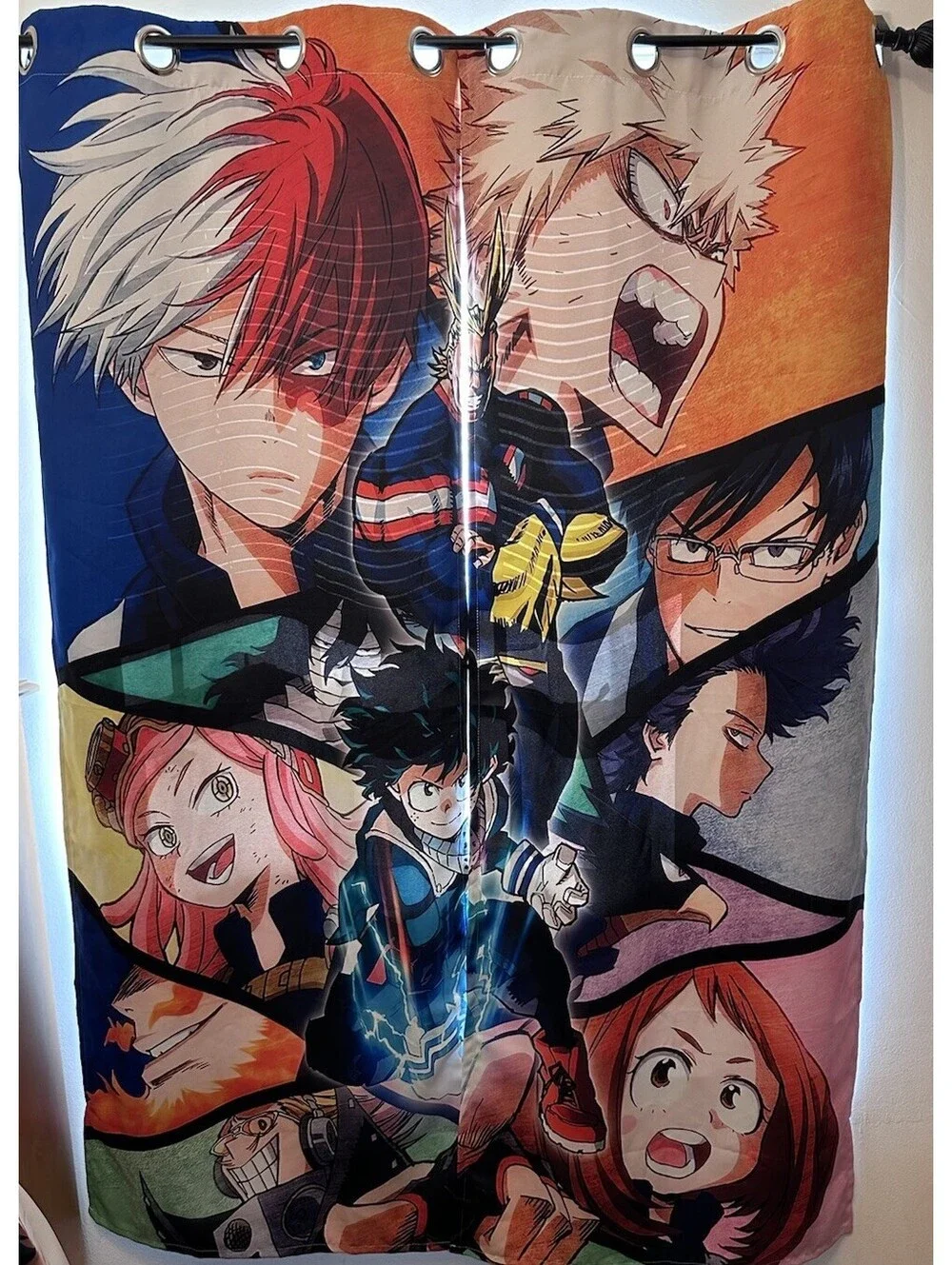 NWOT Anime My Hero Room Darkening Curtains Panels Grommets